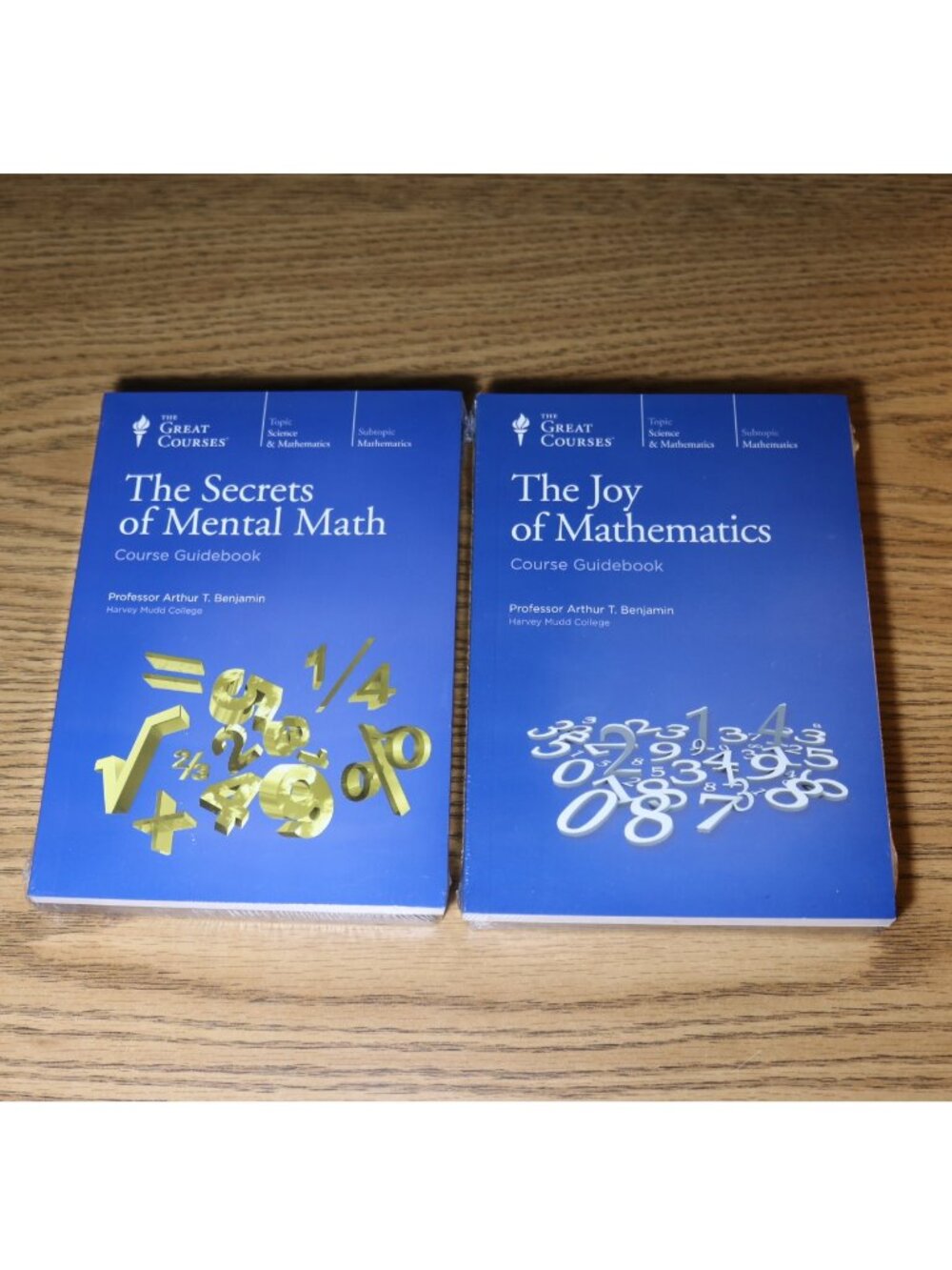 Great Courses: Joy of Mathematics & Mental Math Secrets DVD Sets with Books